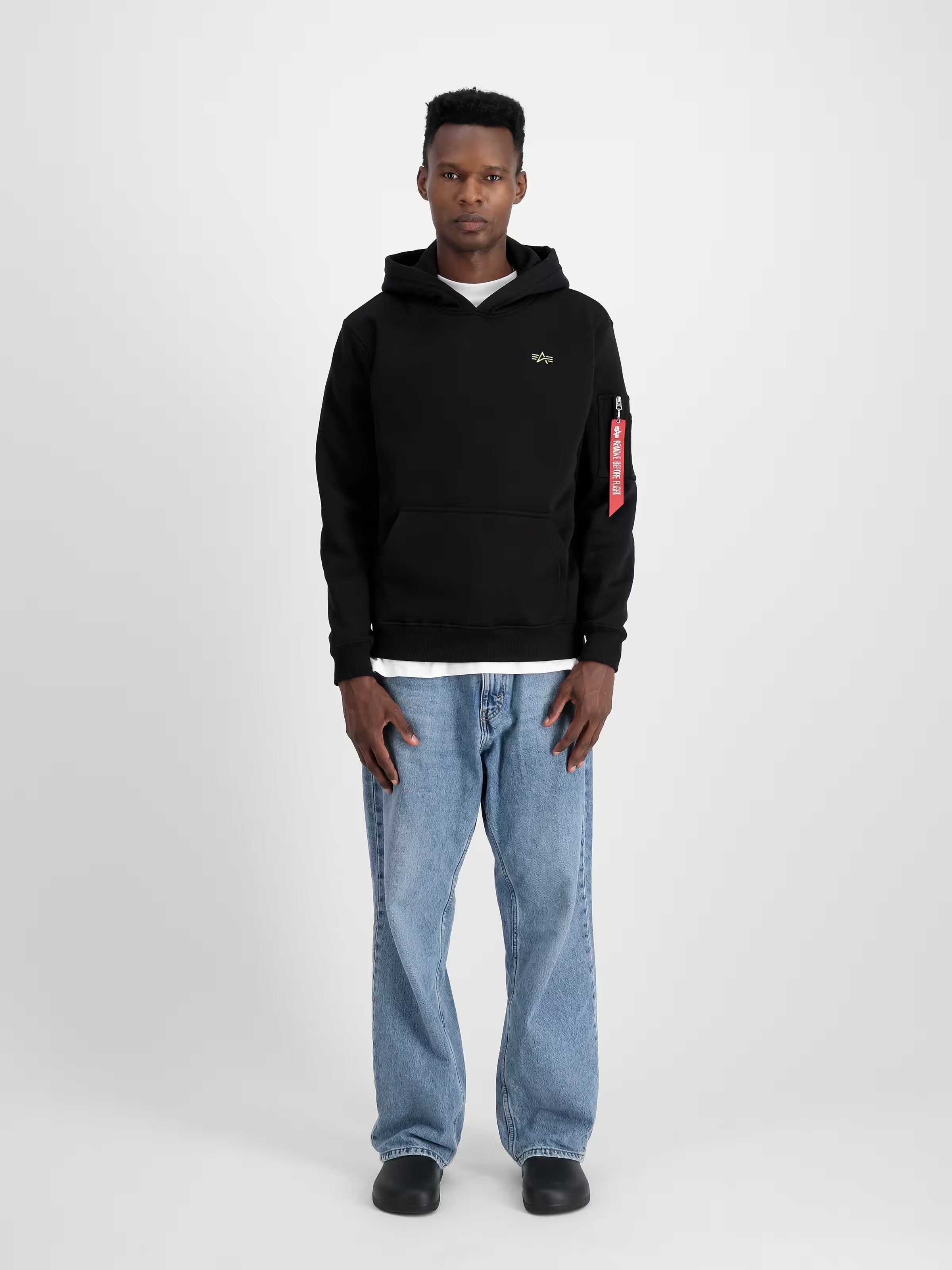 Hoodie 3d small logo Black