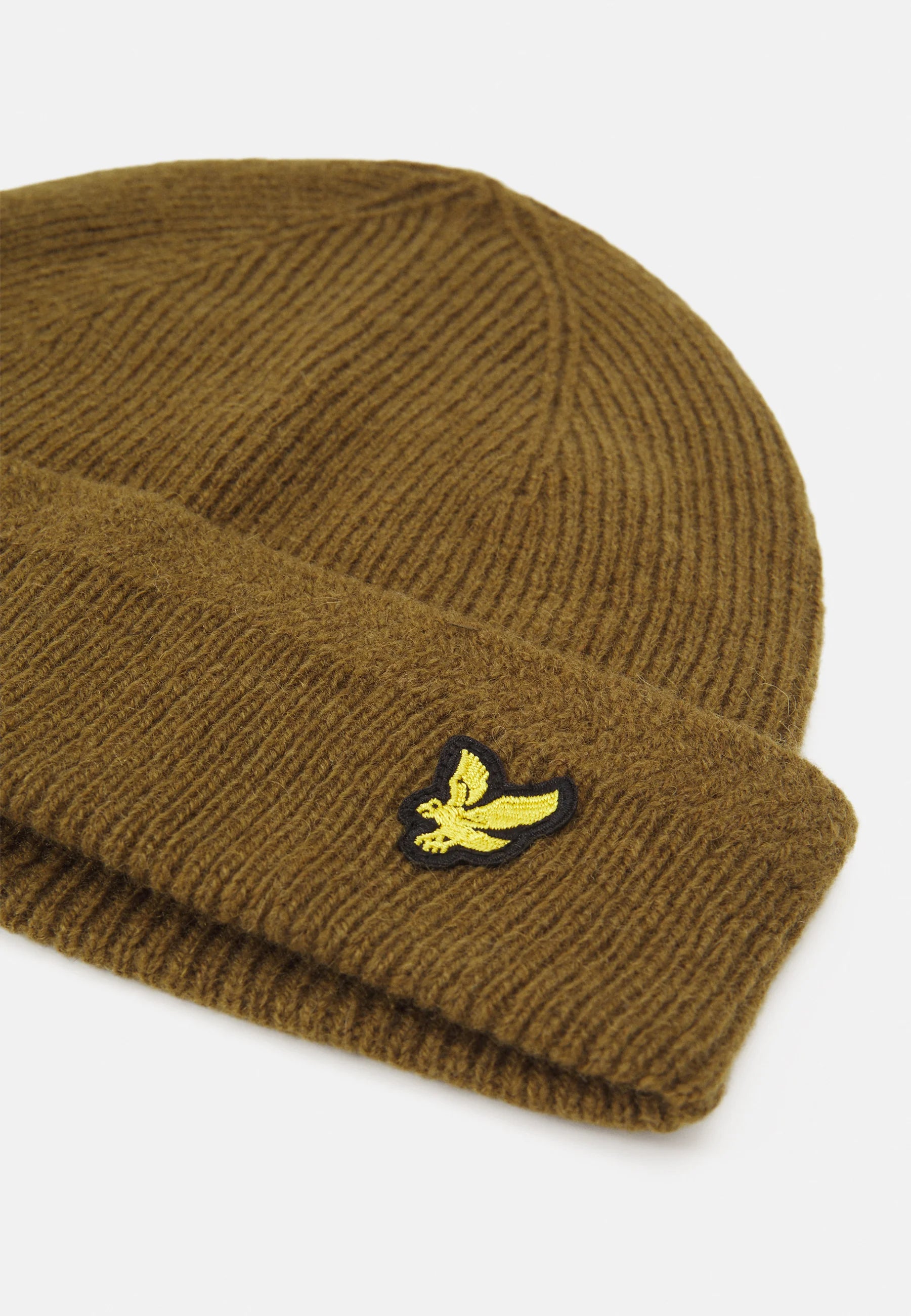 Racked Rib Beanie Cappello Lana Olive