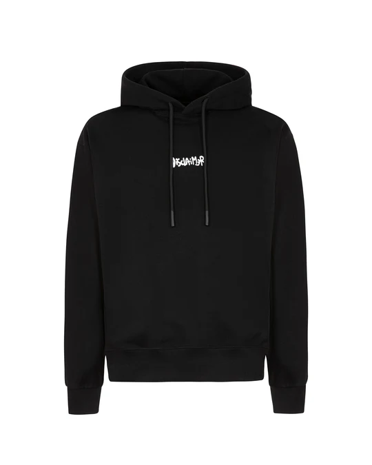 Felpa hoodie Black