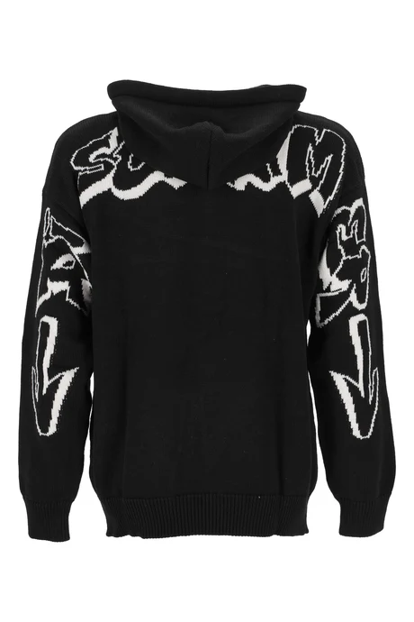 Maglia uomo con cappuccio in tricot