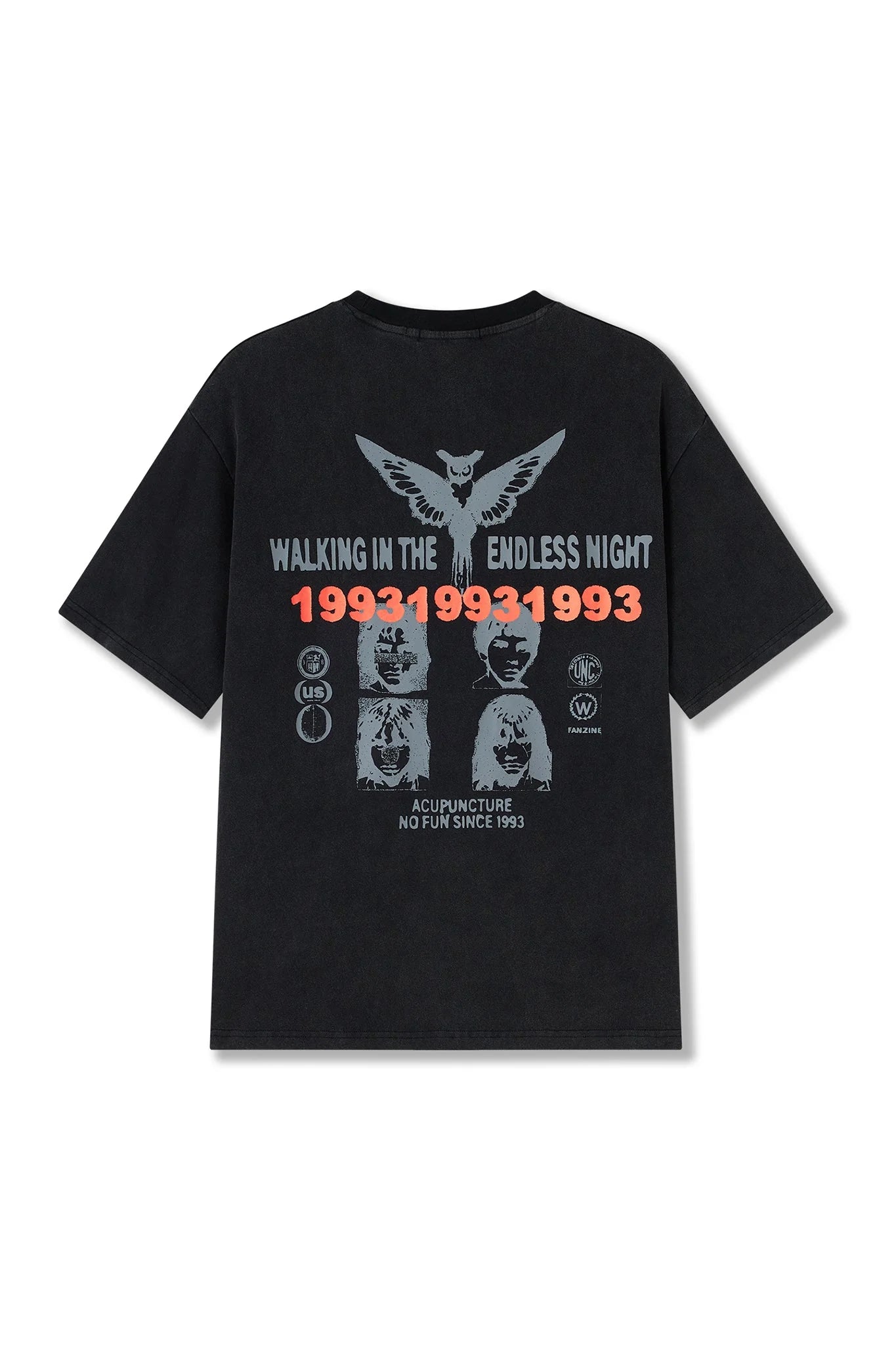 ENDLESS T-SHIRT WASHED BLACK