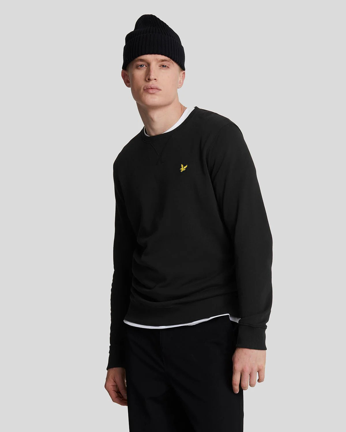 Crewneck Brushback Sweatshirt Black