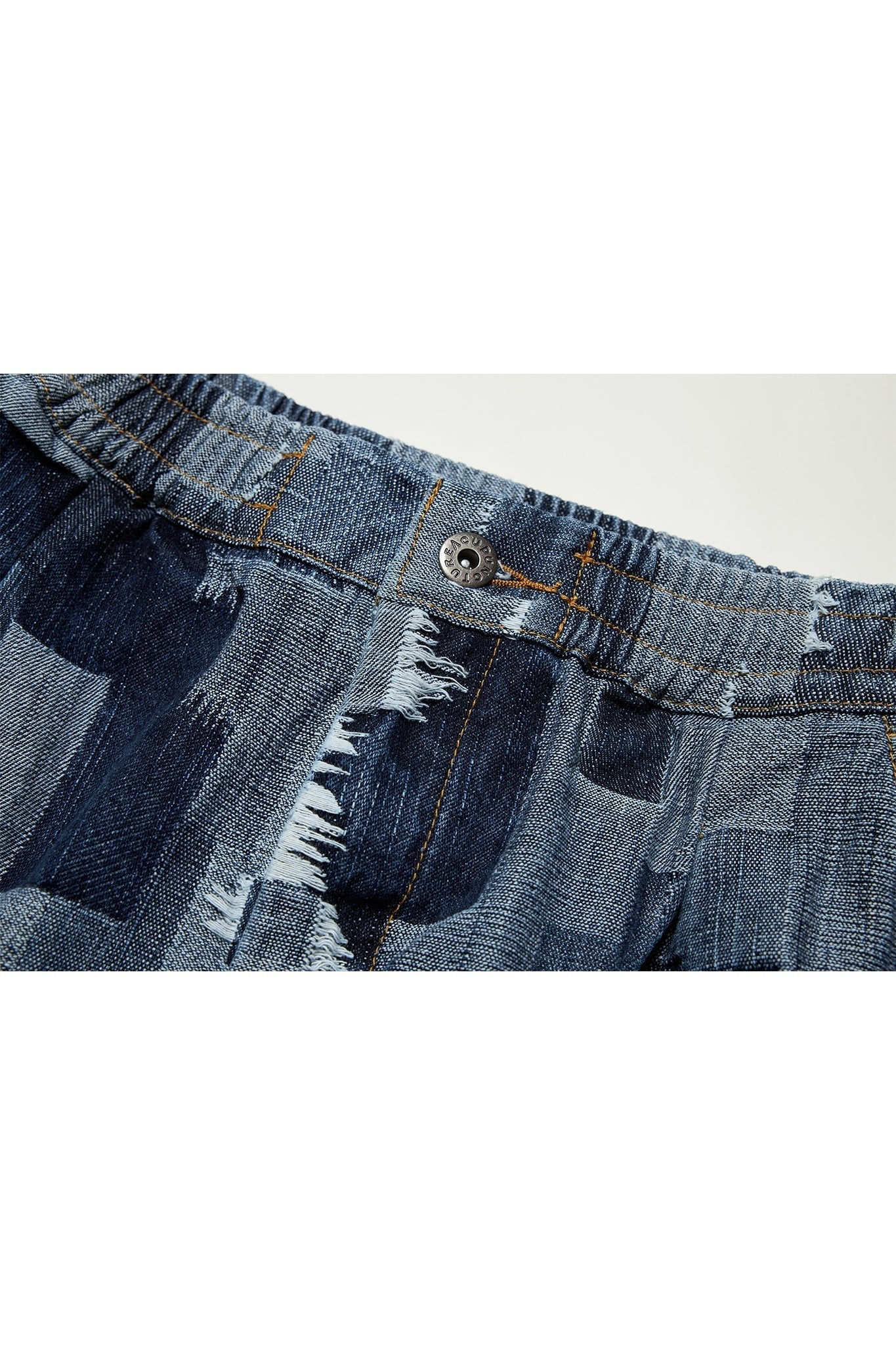 PANTALONI PATCH WORK BLU