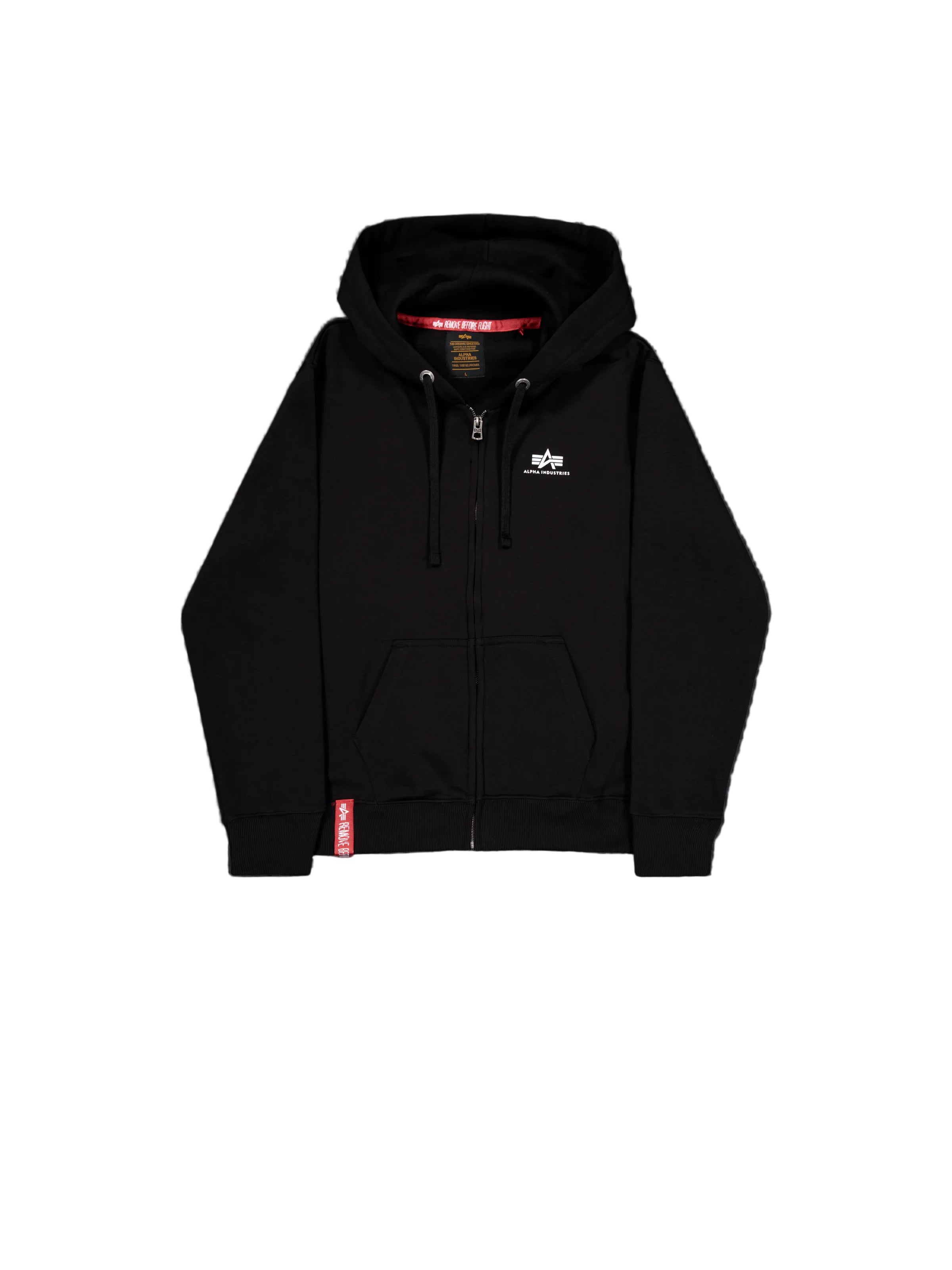 Basic Small Logo Zip Hoodie