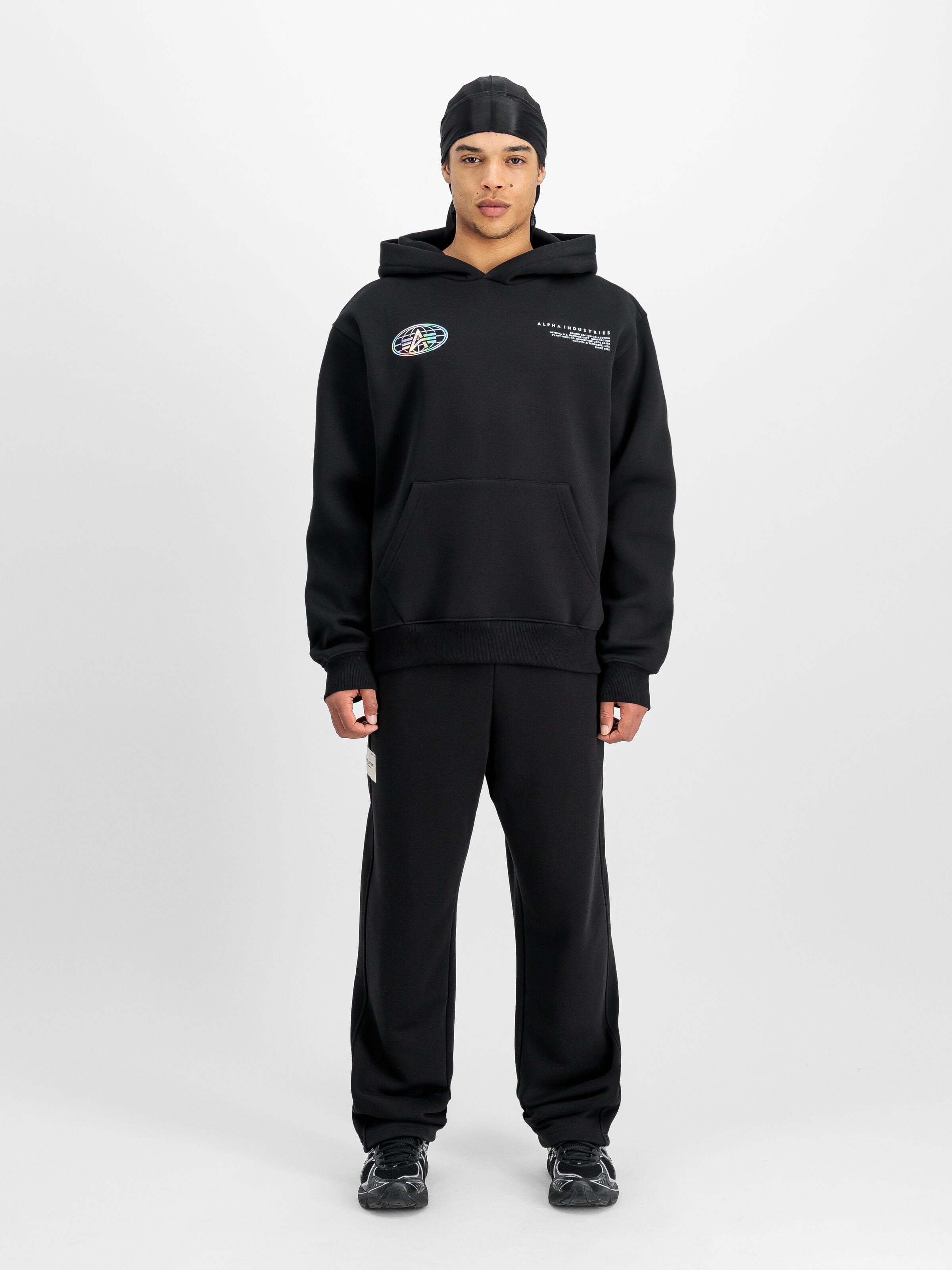World Logo Metallic Backprint Hoodie