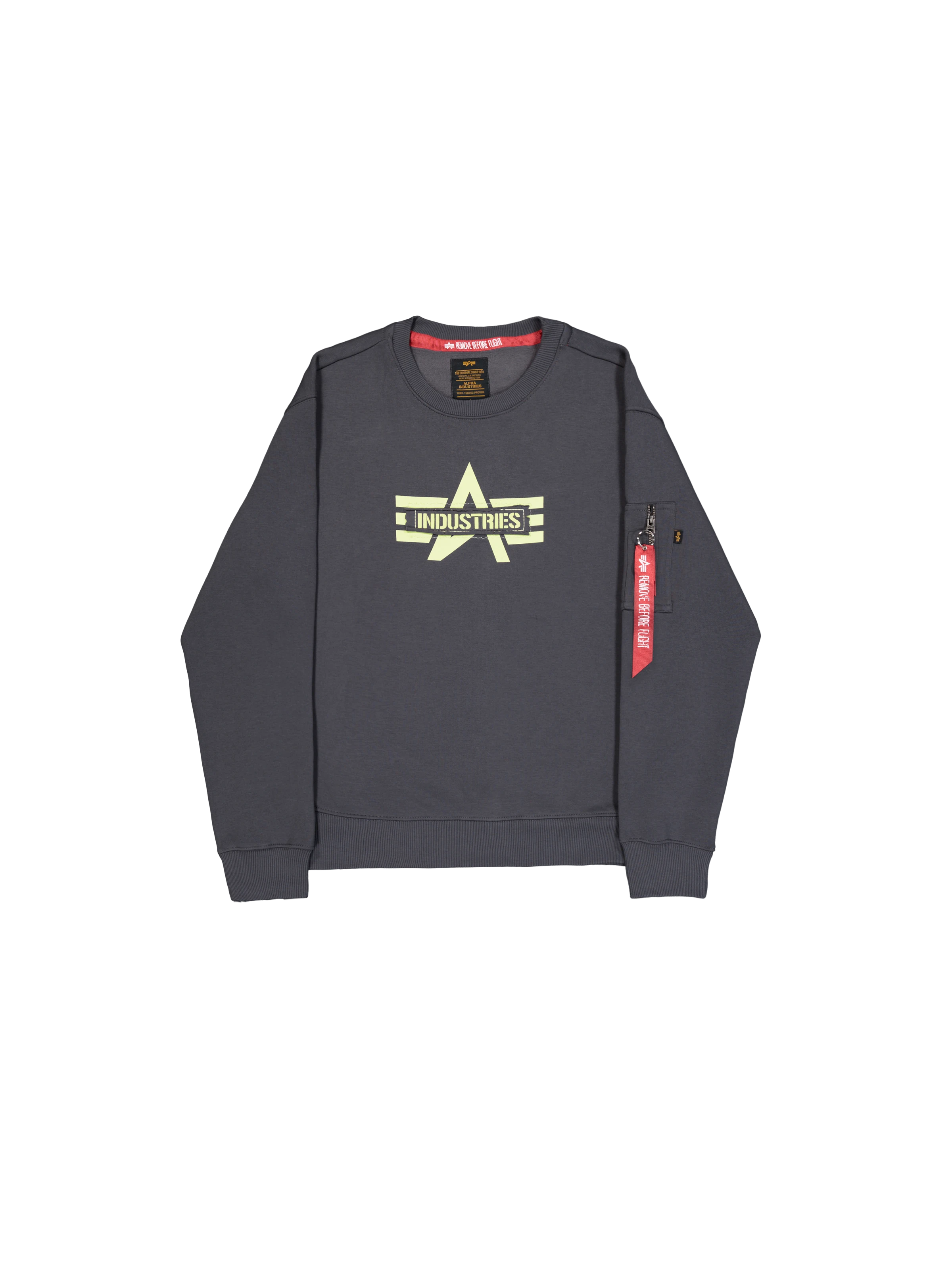 Crew neck Logo edge